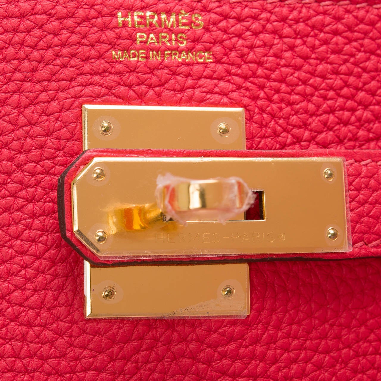 Hermes Rouge Pivoine Togo Kelly 32cm Gold Hardware 2