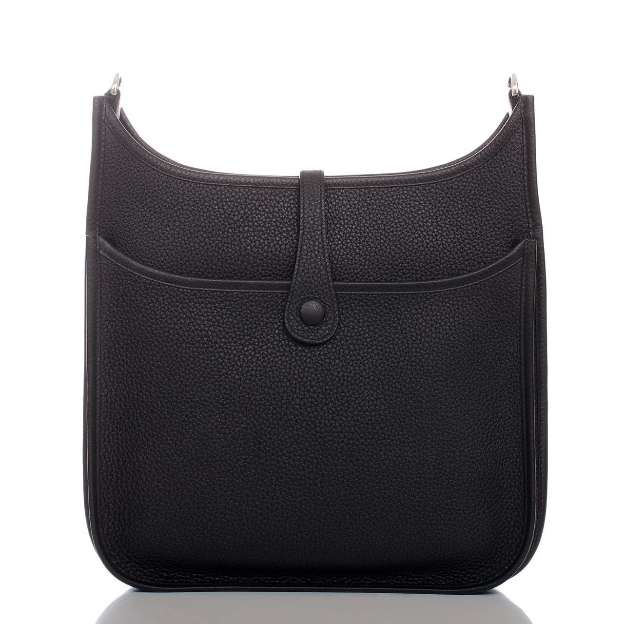 Hermes Black Clemence Evelyne III PM In New Condition In New York, NY