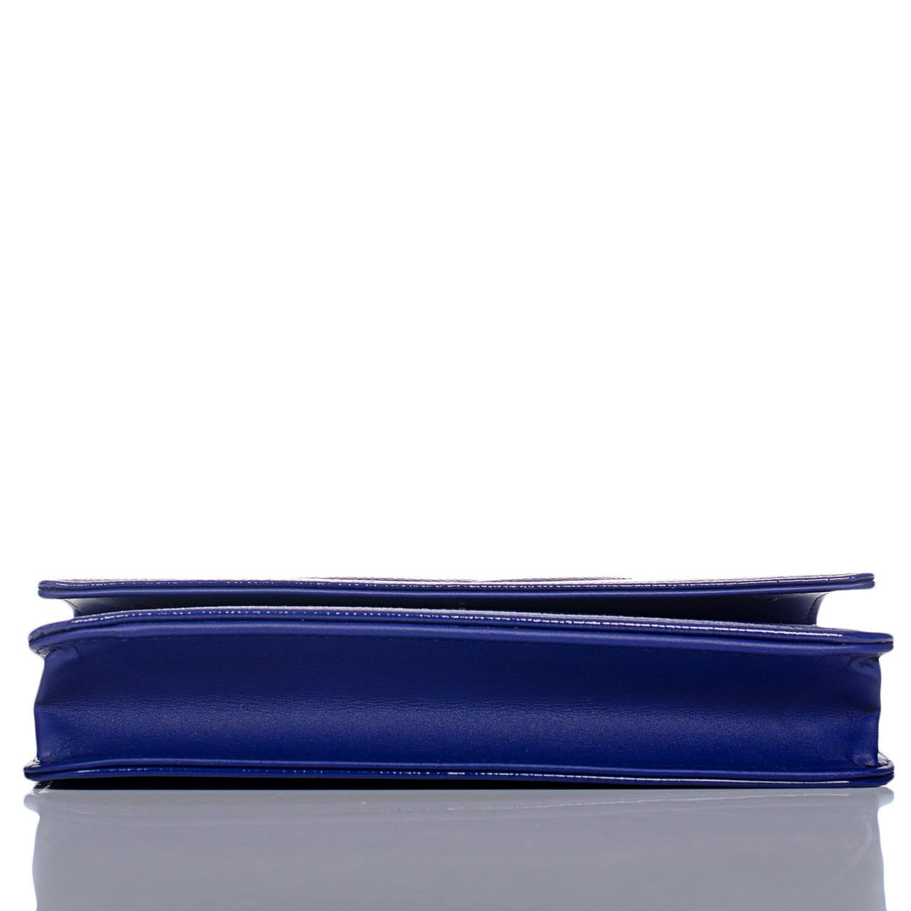 Women's Chanel Blue Glazed Caviar Timeless Wallet On Chain (WOC)