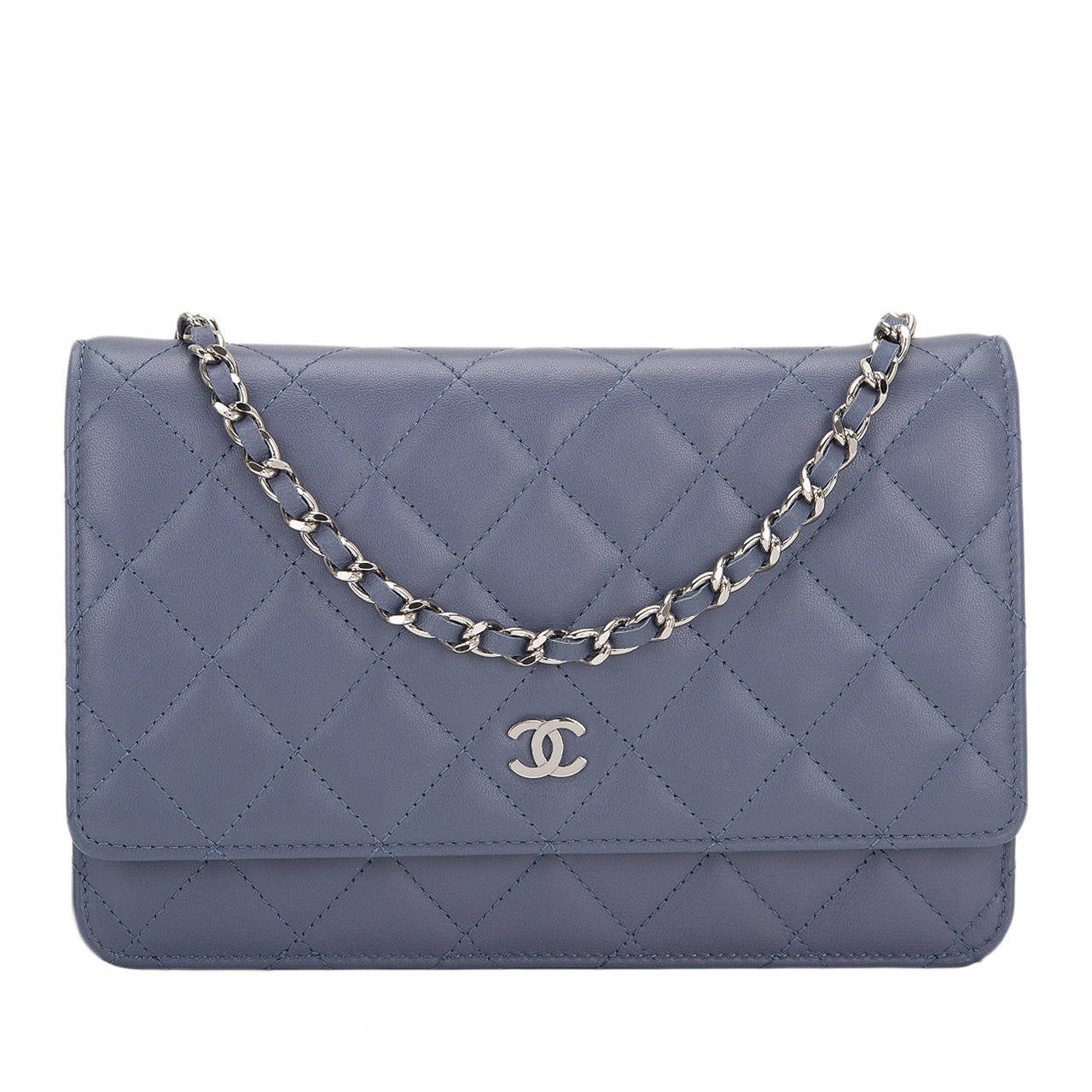 Chanel Lavender Quilted Lambskin Wallet On Chain (WOC)