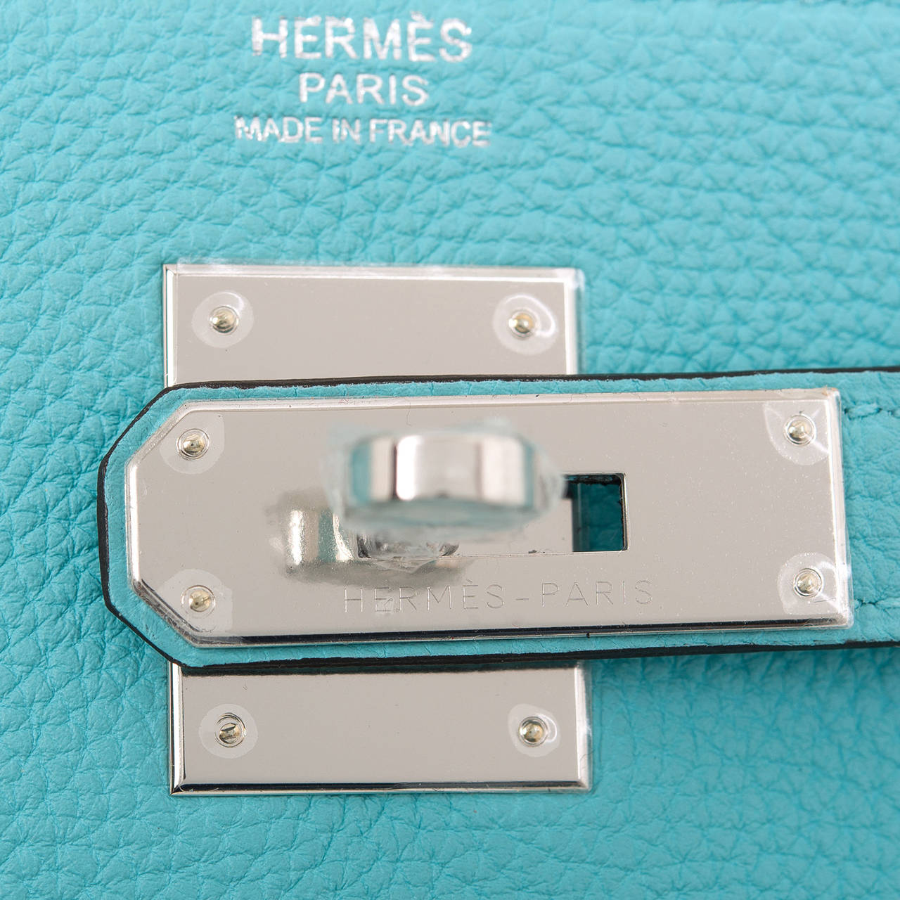 Hermes Blue Atoll Togo Kelly 32cm NEW For Sale 2