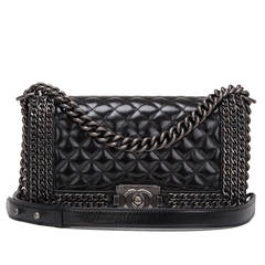 Chanel Chained Medium Boy Bag