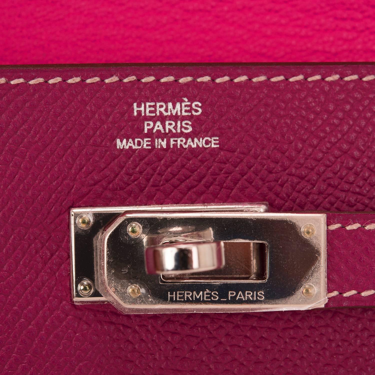 Hermes Bi-Color Tosca and Rose Tyrien Epsom Kelly Longue Wallet at ... Hermes Bi-Color Tosca and Rose Tyrien Epsom Kelly Longue Wallet at ...