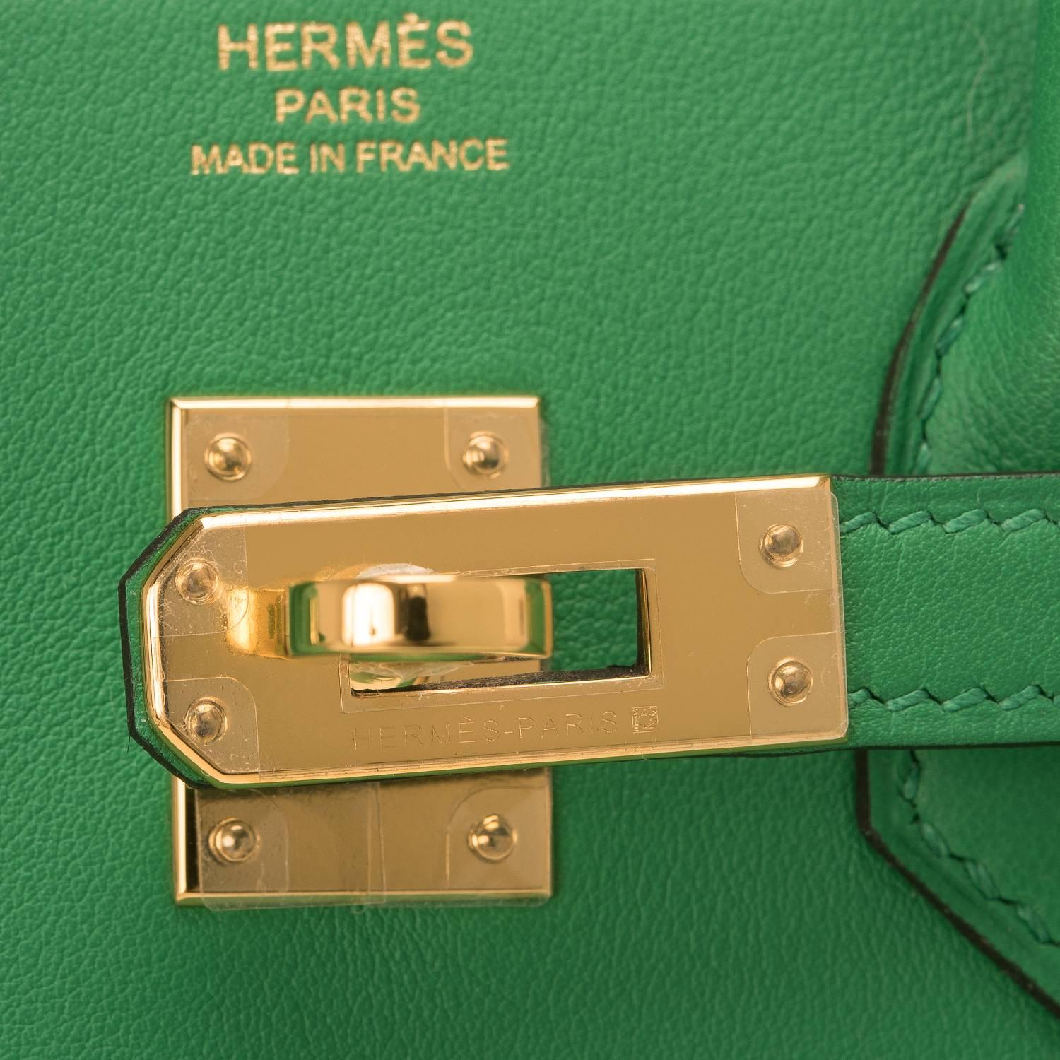 Women's Hermes Bamboo Swift Birkin 25cm Gold Hardware Tote Bag