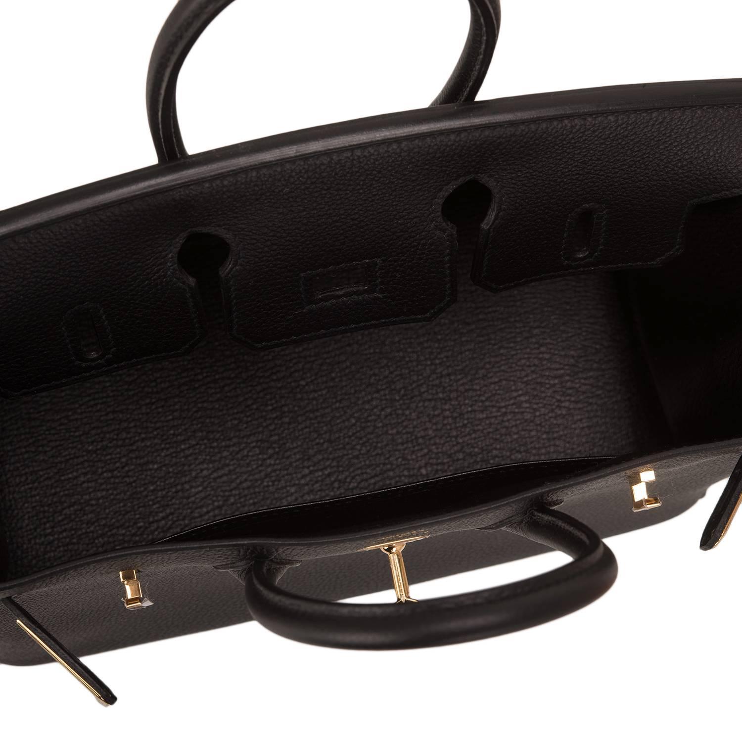 Hermes Black Togo Birkin 25cm Gold Hardware For Sale at 1stdibs