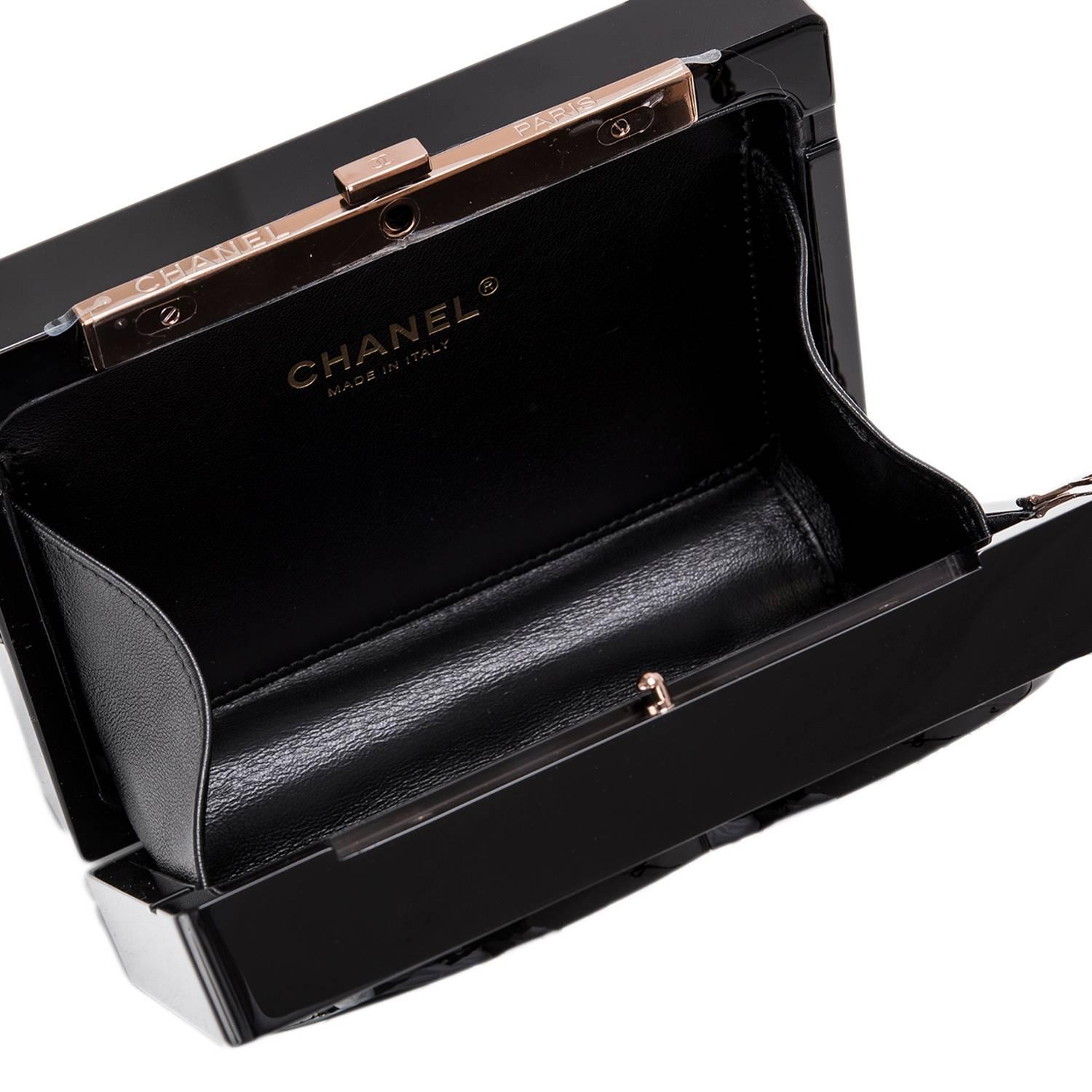 Chanel CC Plexiglass Minaudiere  For Sale 2