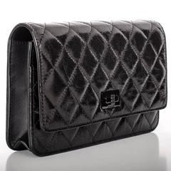 Chanel So Black Reissue Quilted Calfskin Wallet On Chain (WOC)