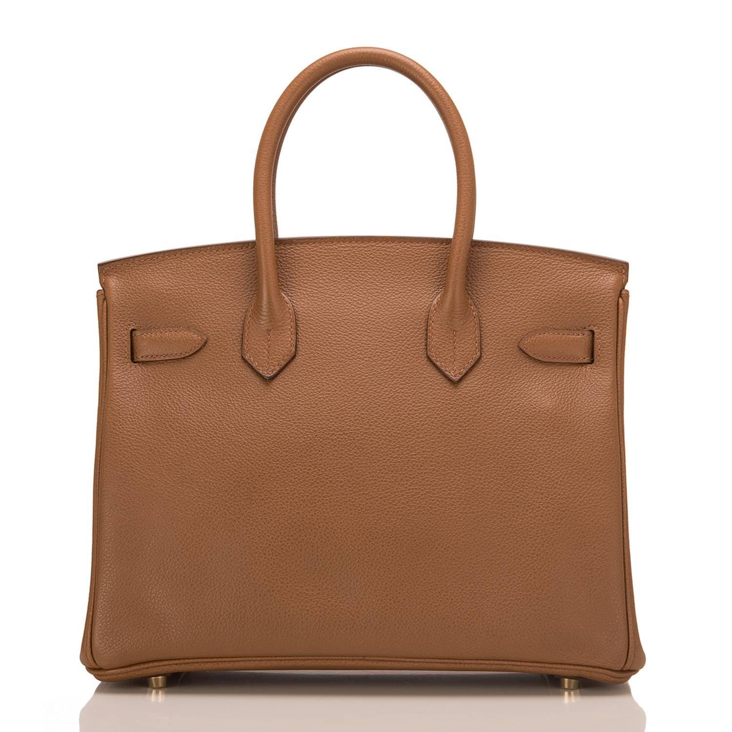 Hermes Alezan Togo Birkin 30cm Gold Hardware For Sale at 1stdibs  
