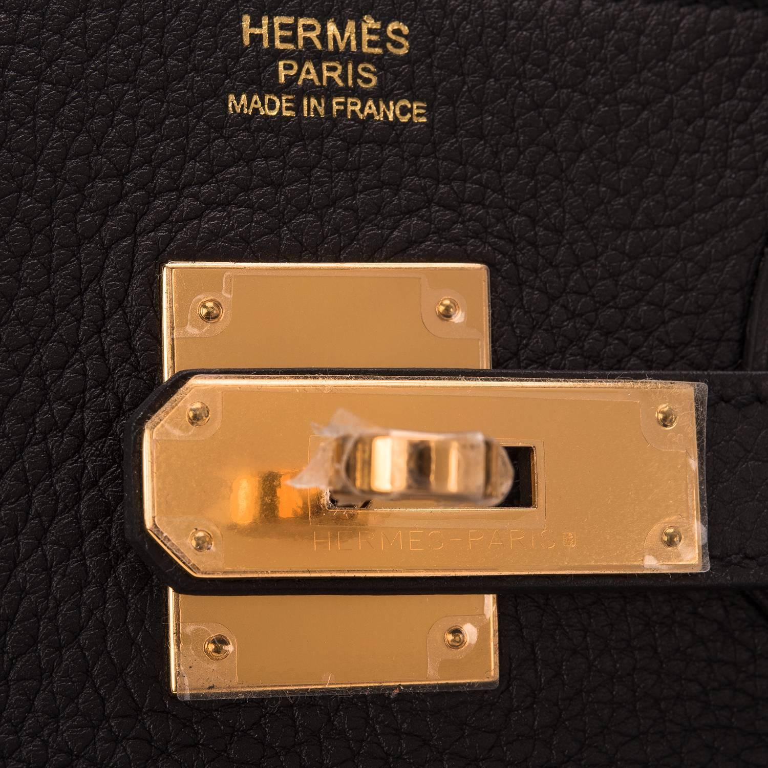 Hermes Black Togo Birkin 30cm Gold Hardware For Sale at 1stdibs  