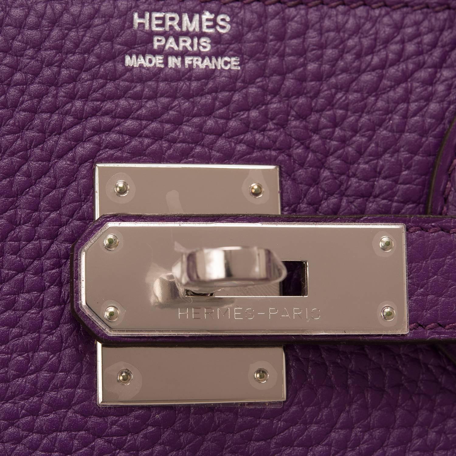 Women's Hermes Ultraviolet Togo Birkin 30cm Palladium Hardware