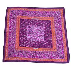 Hermes "Chasse en Inde" Silk Twill Scarf 90cm 