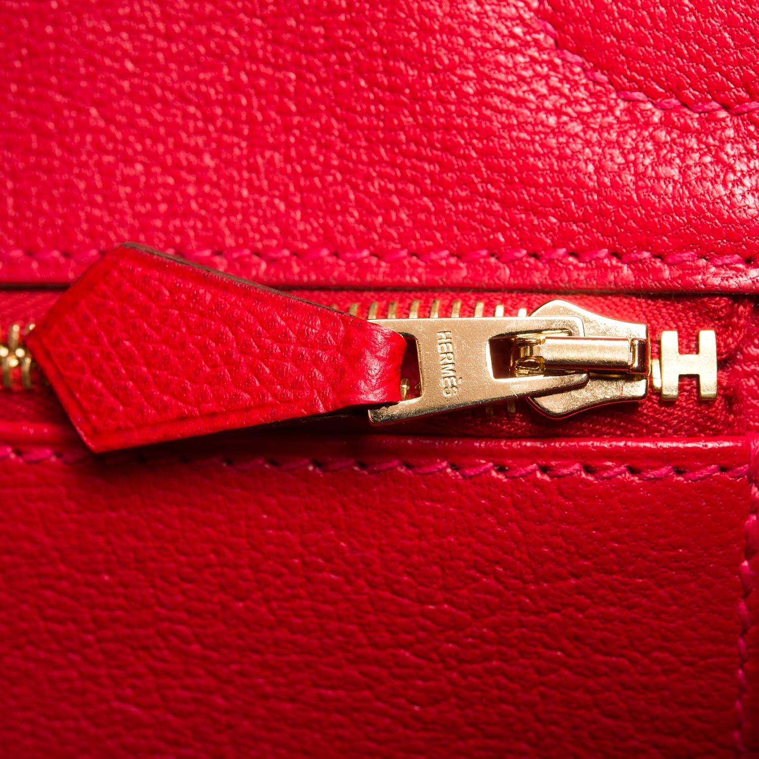 Hermes Rouge Casaque Epsom Birkin 30cm Gold Hardware 1