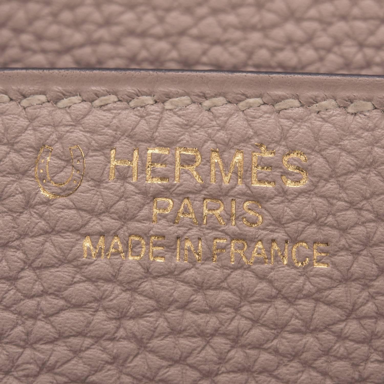 Hermes HSS Bi-Color Gris Tourterelle and Ardroise Togo Birkin 35cm Brushed GHW For Sale 1