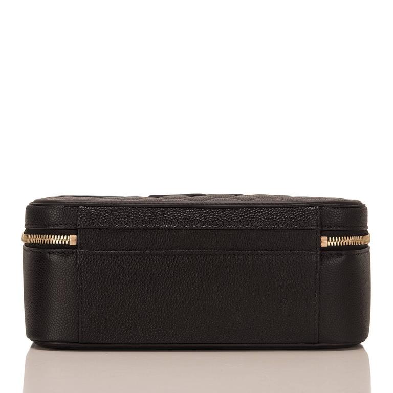 Chanel Black Caviar Medium Filigree Vanity Case at 1stDibs chanel
