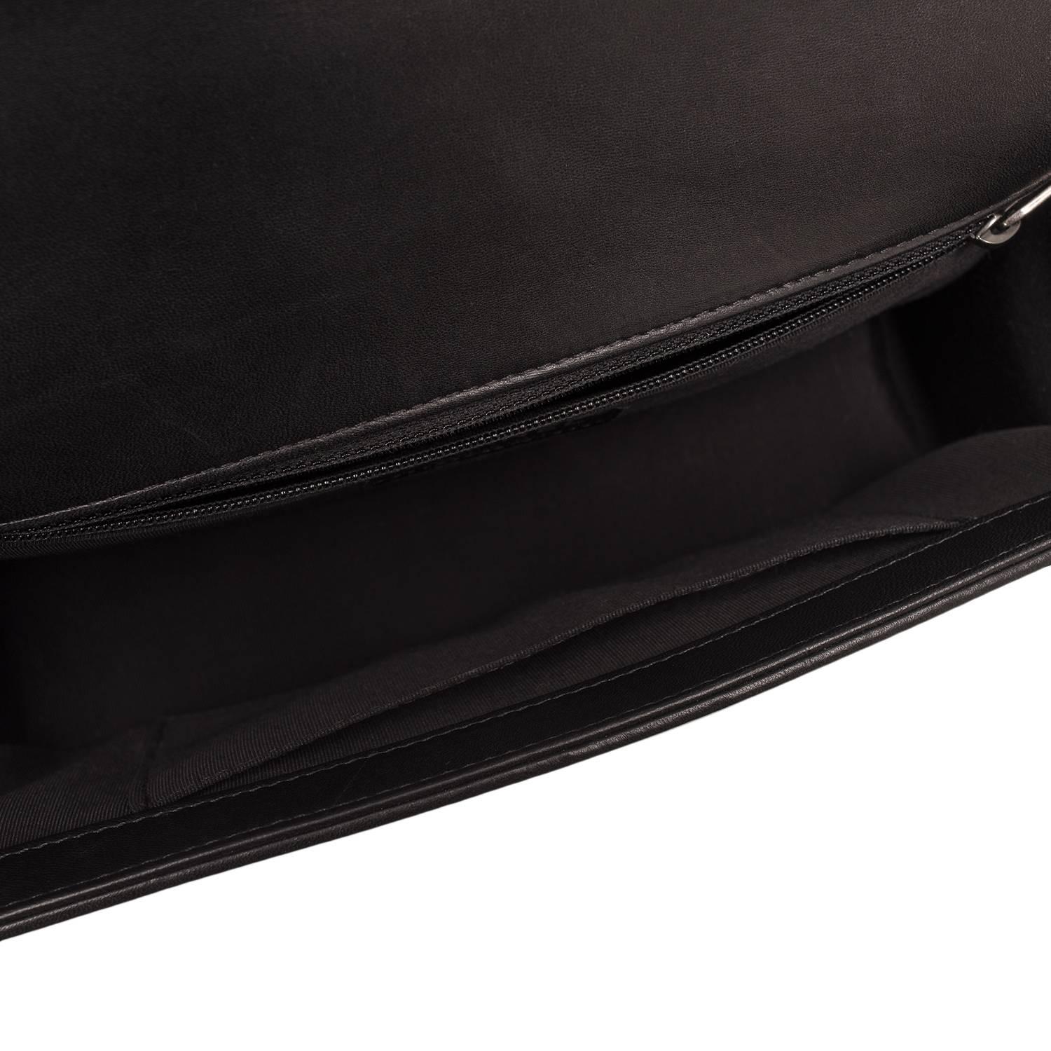 Chanel Black Lambskin New Medium Boy Bag 2
