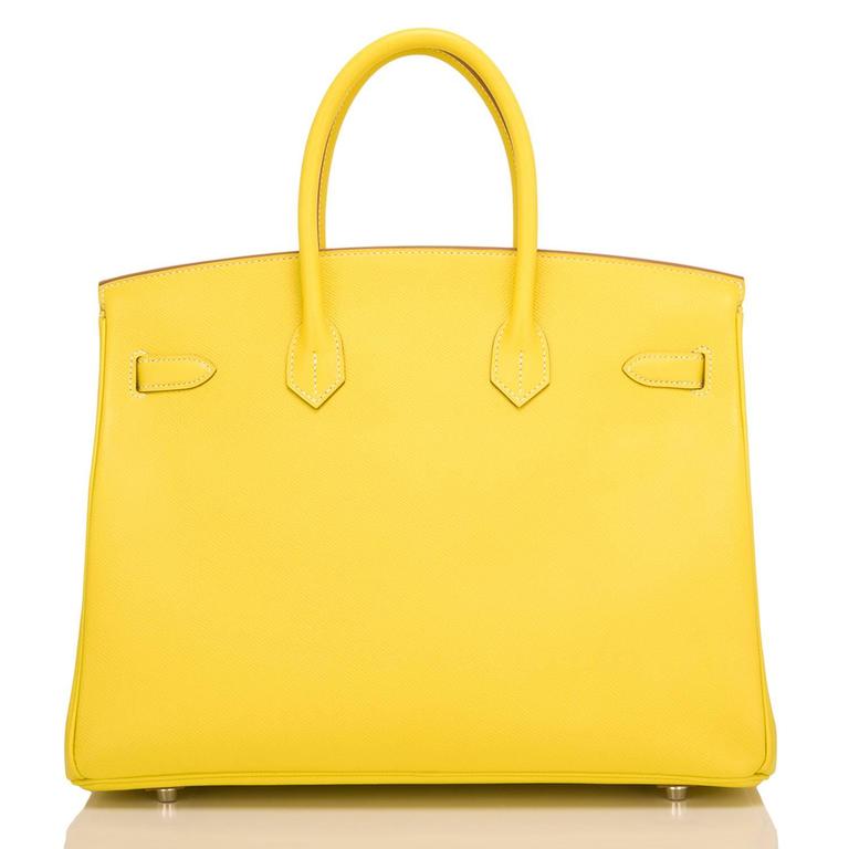 Hermes Lime Epsom Bicolor Candy Birkin 35cm Palladium Hardware at 1stDibs