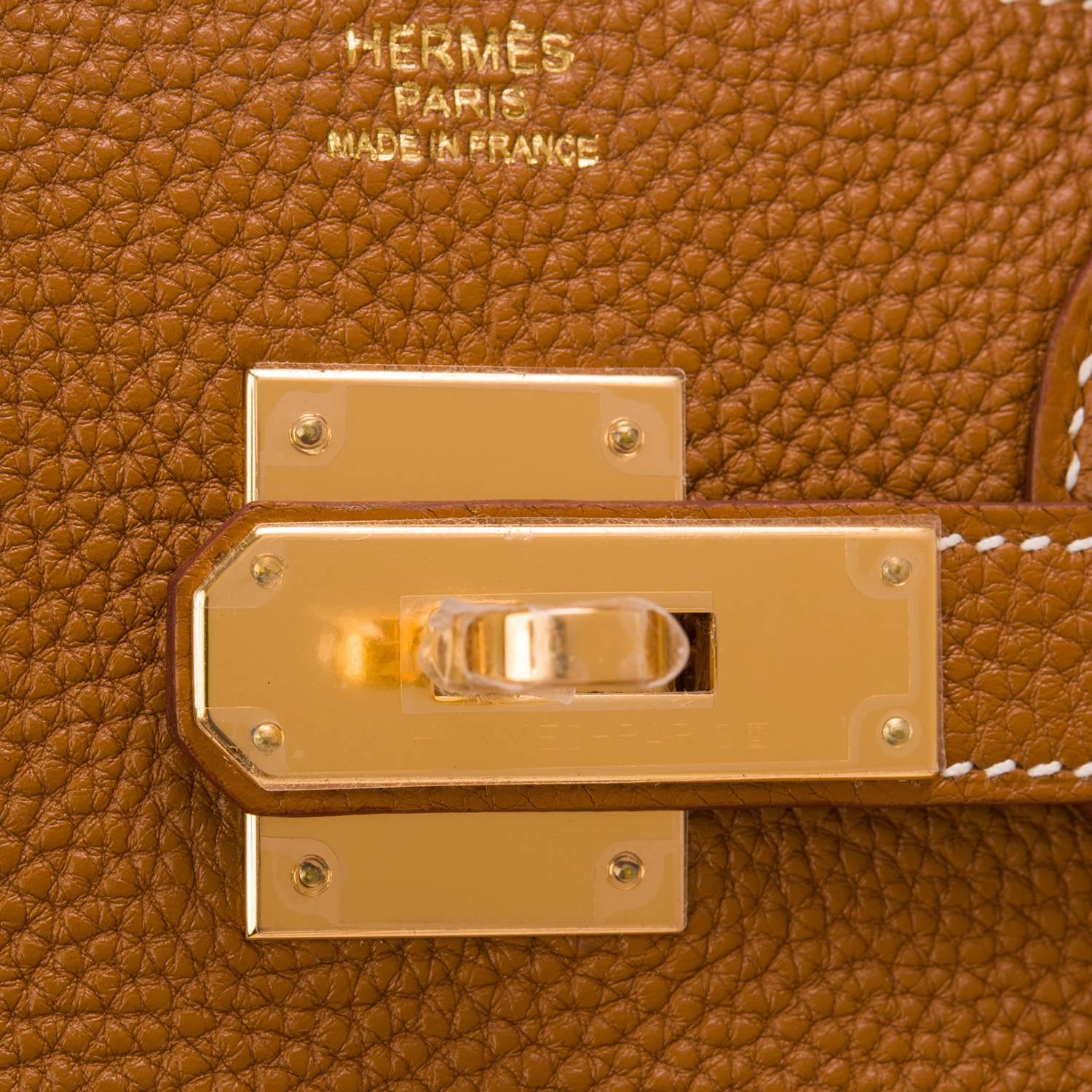 Women's Hermes Gold Togo Birkin 30cm Gold Hardware