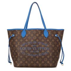 Louis Vuitton Monogram Grand Bleu Ikat Neverfull MM