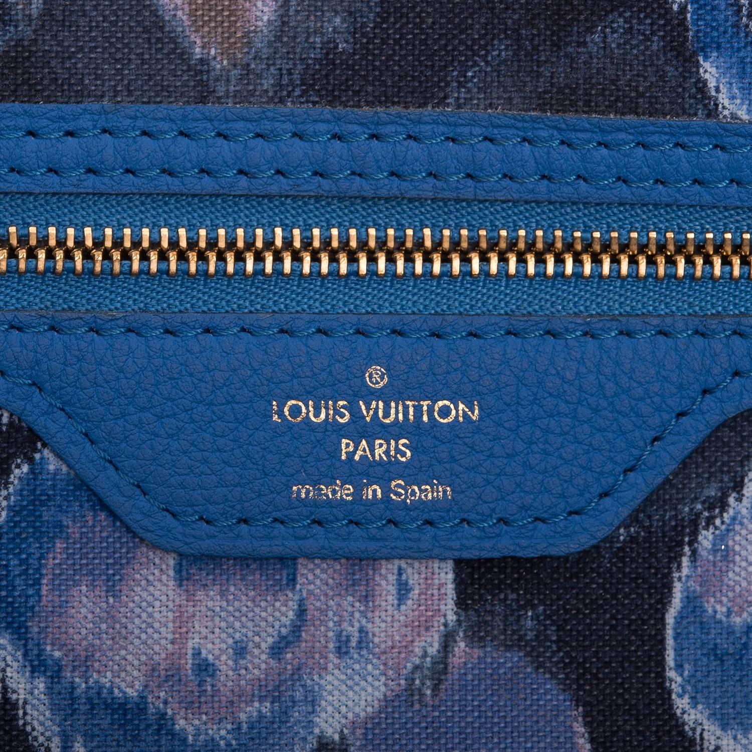Louis Vuitton Monogram Grand Bleu Ikat Neverfull MM 1