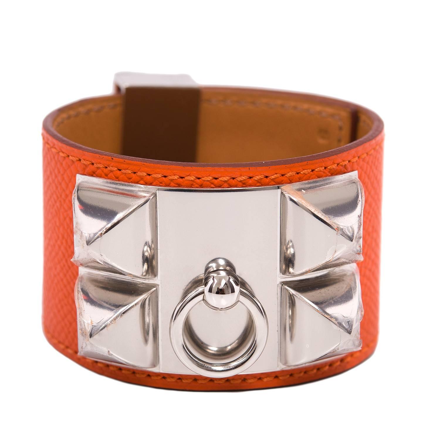Hermes Feu Epsom Collier De Chien (CDC)Small Bracelet For Sale