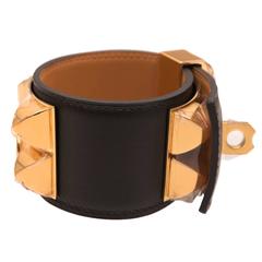 Hermes Black Swift Collier De Chien (CDC) Bracelet Large