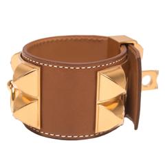 Hermes Barenia Collier De Chien (CDC) Small Bracelet