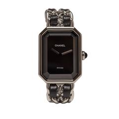 Retro Chanel Premiere Stainless Steel and Leather Ladies Wristwatch