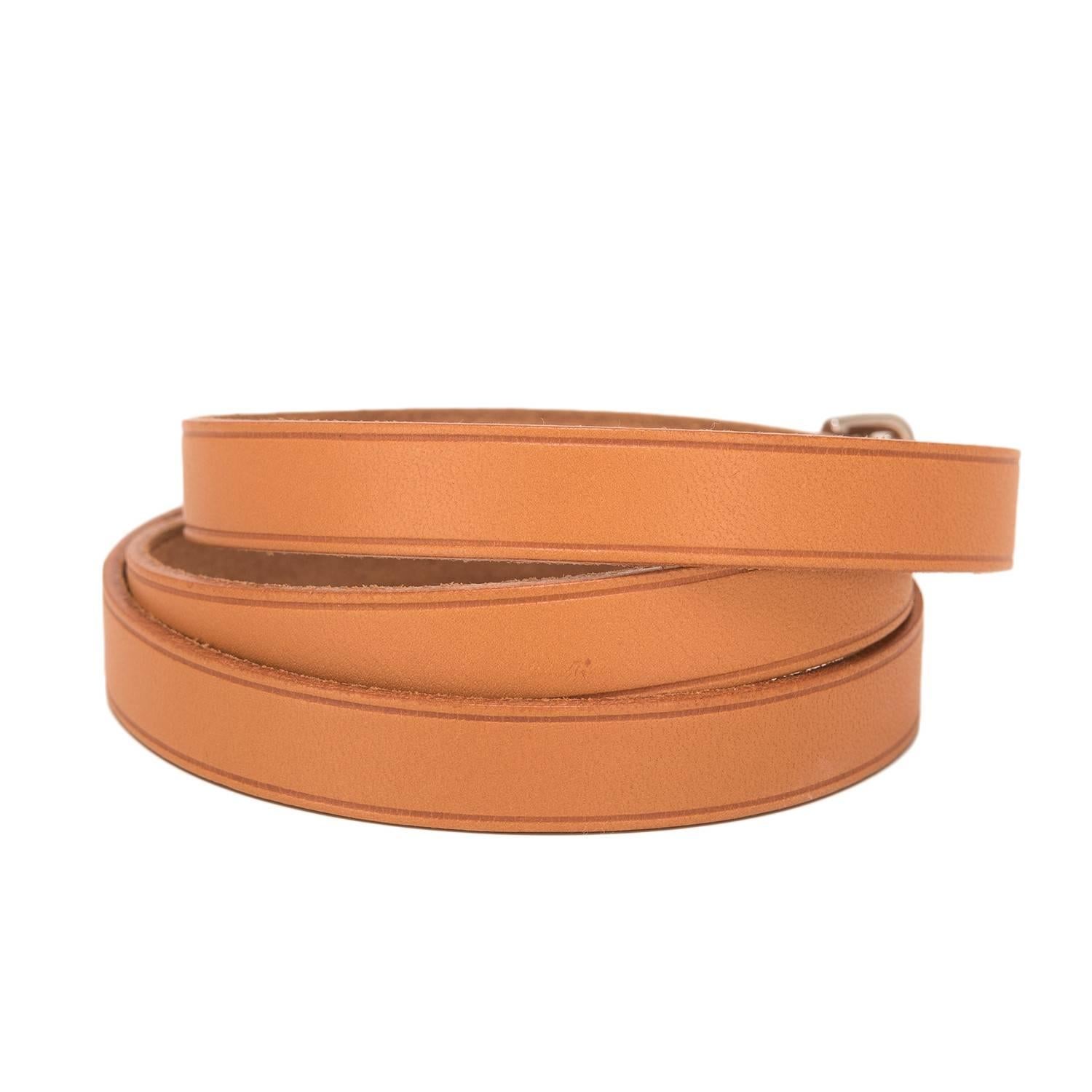 Hermes 4 Tours Leather Wrap Bracelet In New Condition For Sale In New York, NY