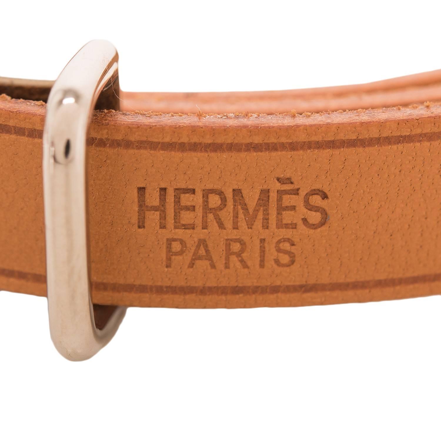 Women's or Men's Hermes 4 Tours Leather Wrap Bracelet For Sale