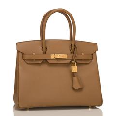 Hermes Alezan Epsom Birkin 30cm Gold Hardware NEW