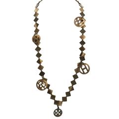 Hermes Liao Buffalo Horn and Lacquered Wood Necklace