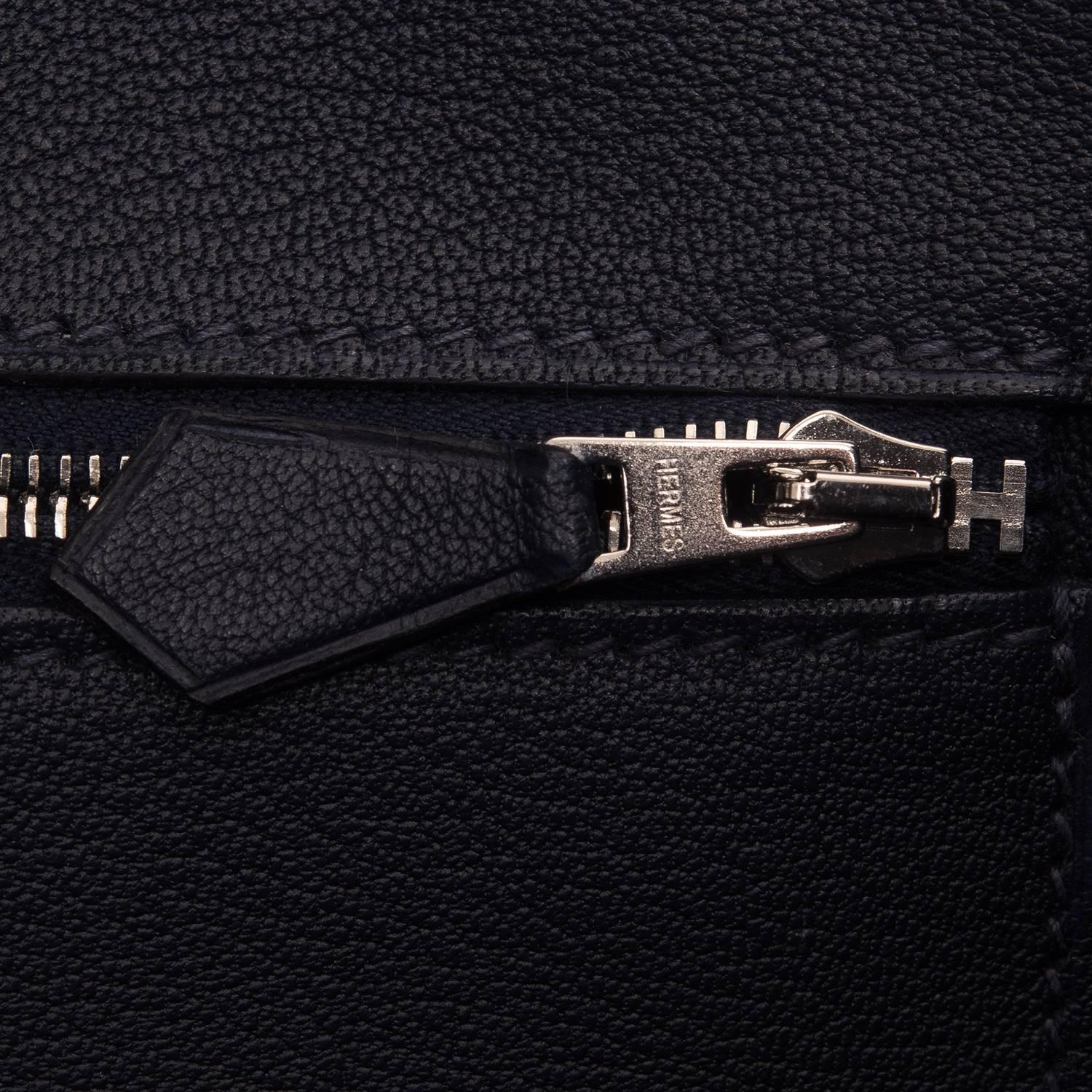 Hermes SO Horseshoe Tri-Color Etain, Indigo, Graphite Togo Birkin 40cm 2