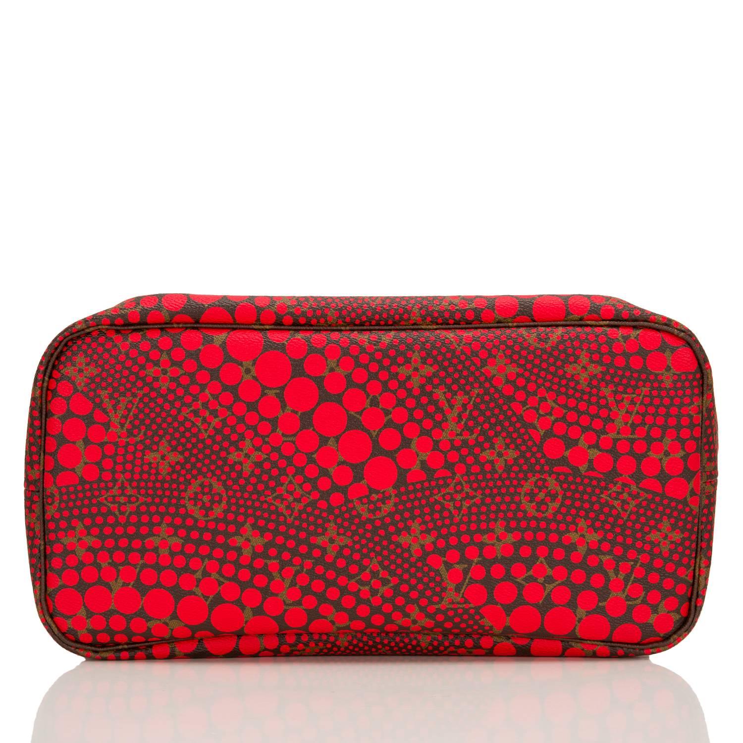Louis Vuitton Red Monogram Kusama Waves Neverfull MM 1