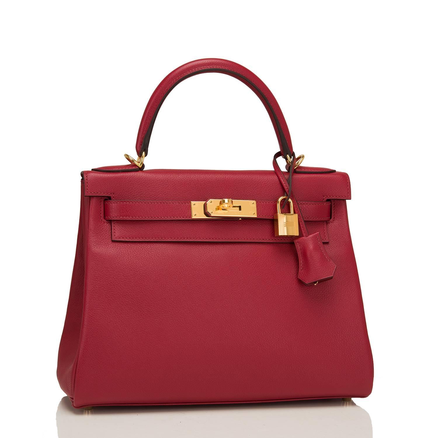 hermes rouge grenat kelly
