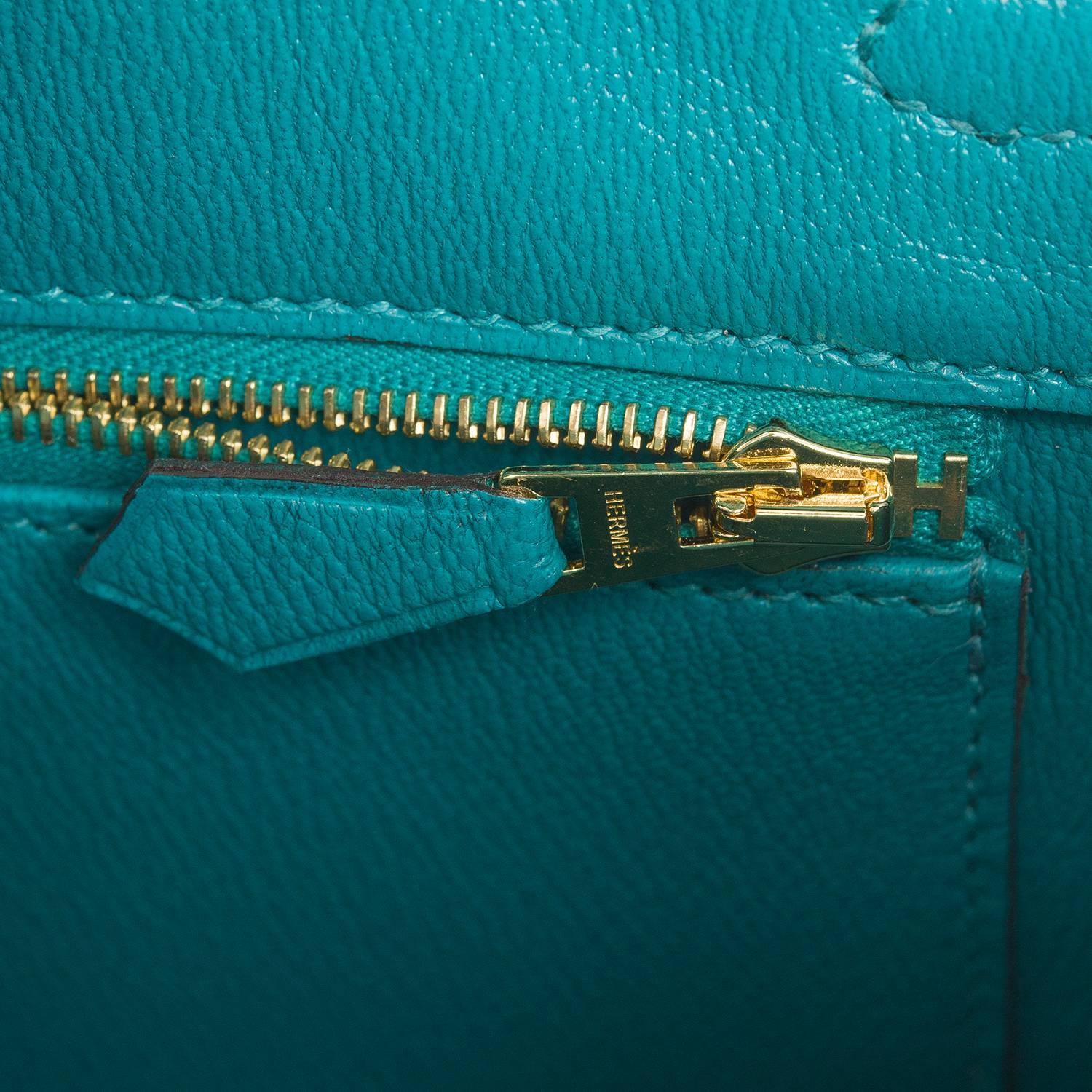 Hermes Blue Paon Matte Alligator Birkin 25cm Gold Hardware 4