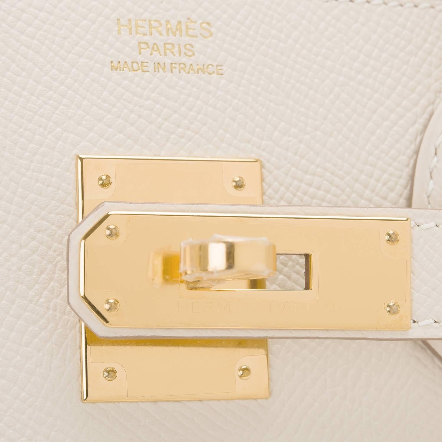 Hermes Craie Epsom Birkin 30cm Gold Hardware 2