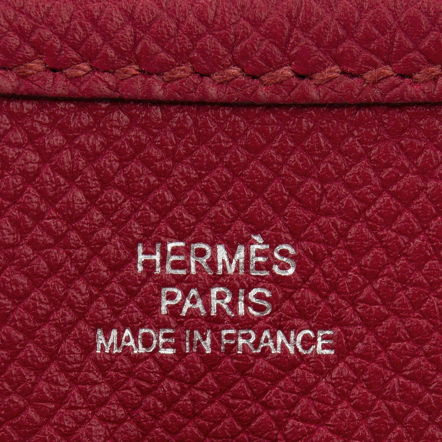 Hermes Rouge Grenat Epsom Evelyne III TPM For Sale 2