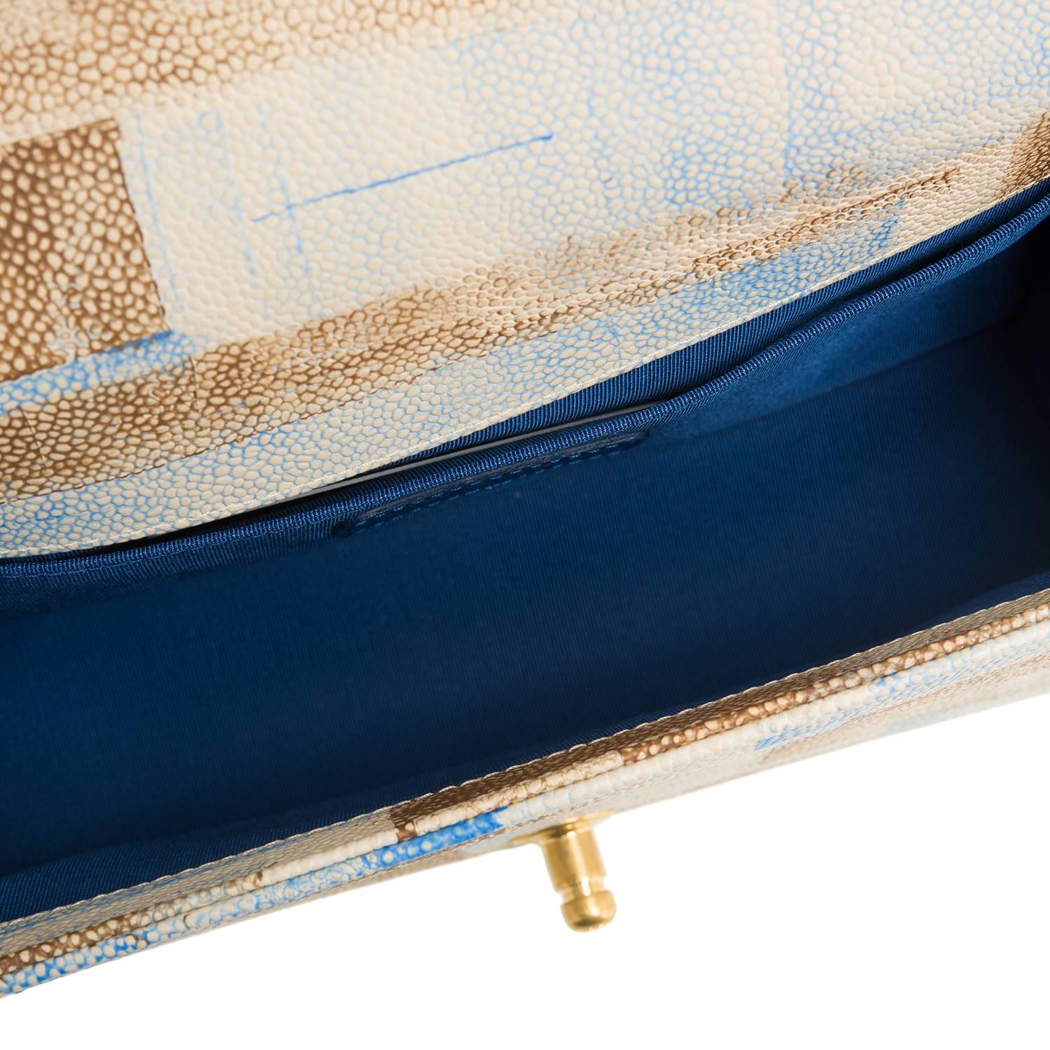 Chanel Watercolor Printed Caviar Medium Boy Bag 3
