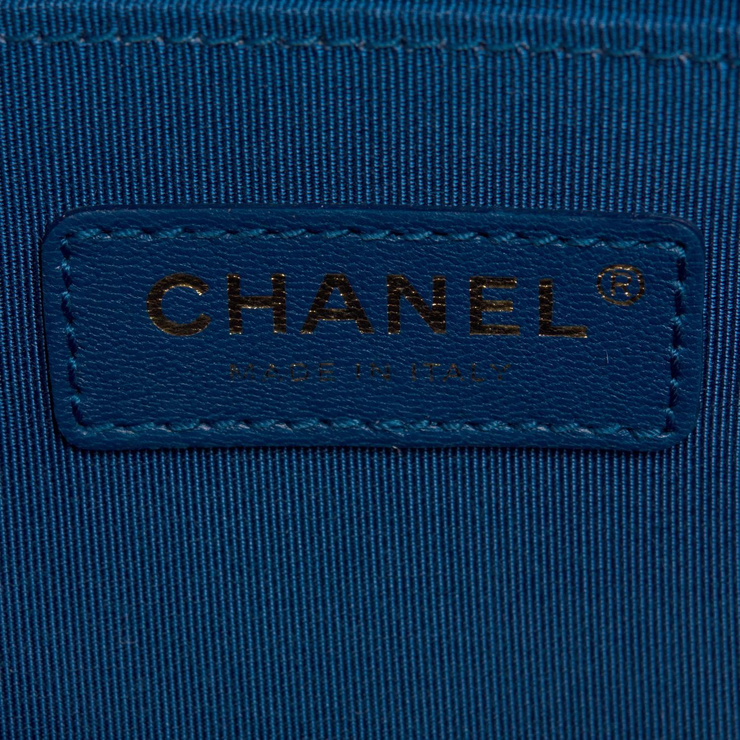 Chanel Watercolor Printed Caviar Medium Boy Bag 4