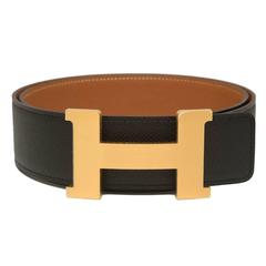 Hermes 42mm Reversible Black/Gold Constance H Belt 90cm Brushed Gold Buckle 5
