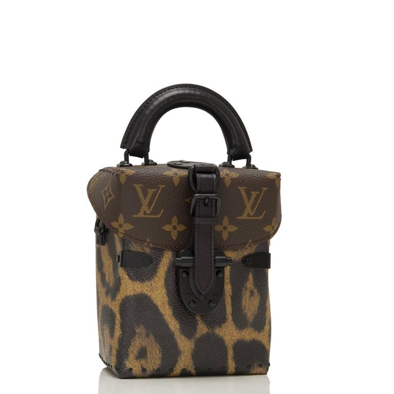 Louis Vuitton Monogram and Wild Animal Print Camera Box For Sale at 1stDibs   louis vuitton animal print bag, louis vuitton camera box bag, louis  vuitton dark brown box