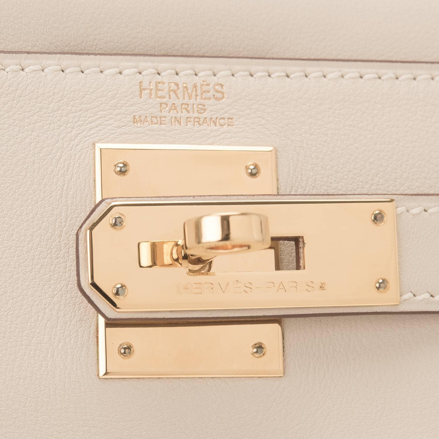 Hermes Parchemin Swift Kelly 28cm Gold Hardware 2