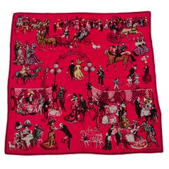 Hermes Rare Vintage Armenonville Silk Scarf 90cm 