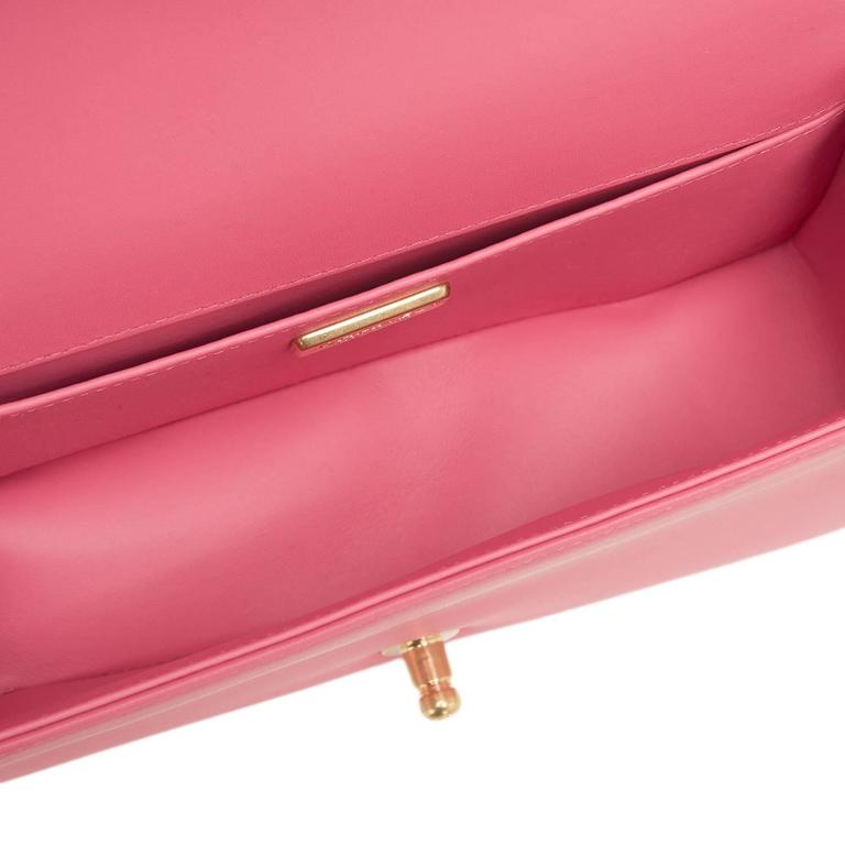 Chanel Pink Python Medium Boy Bag For Sale at 1stDibs