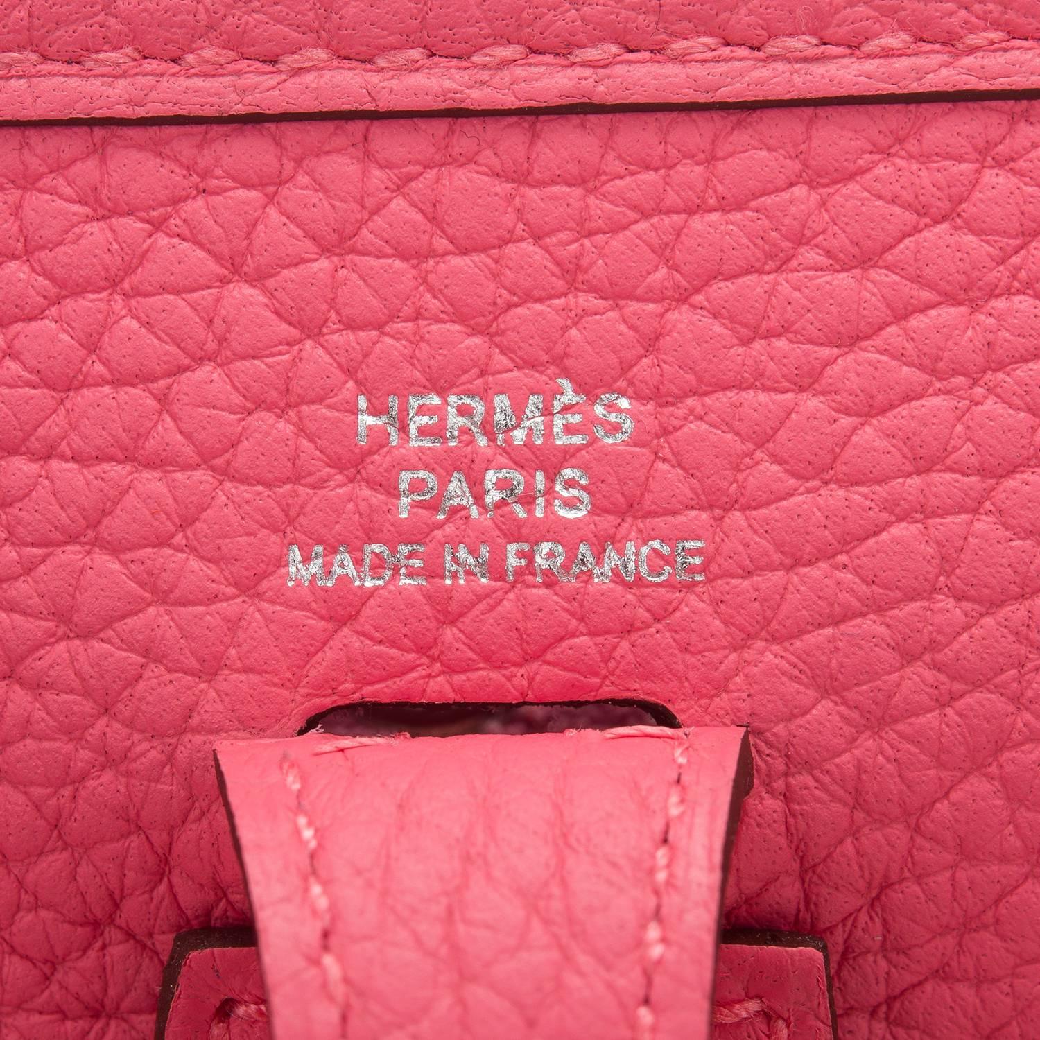Hermes Rose Azalee Clemence Evelyne TPM Bag For Sale 1