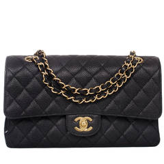 Chanel Black Caviar Large Classic Double Flap Bag