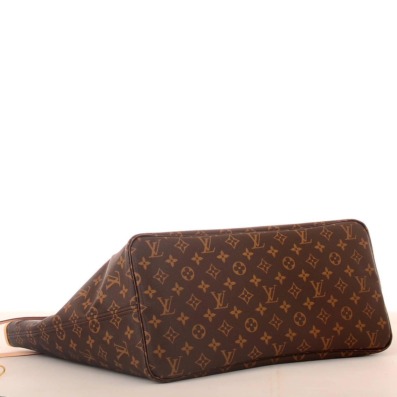 LV Neverfull MM Monogram with Pouch in Mimosa, Luxury, Bags