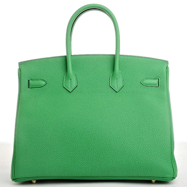 Hermes Bamboo Togo Birkin 35cm Gold Hardware In New Condition In New York, NY
