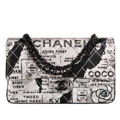 Chanel Hand Painted Large Classic Double Flap Bag