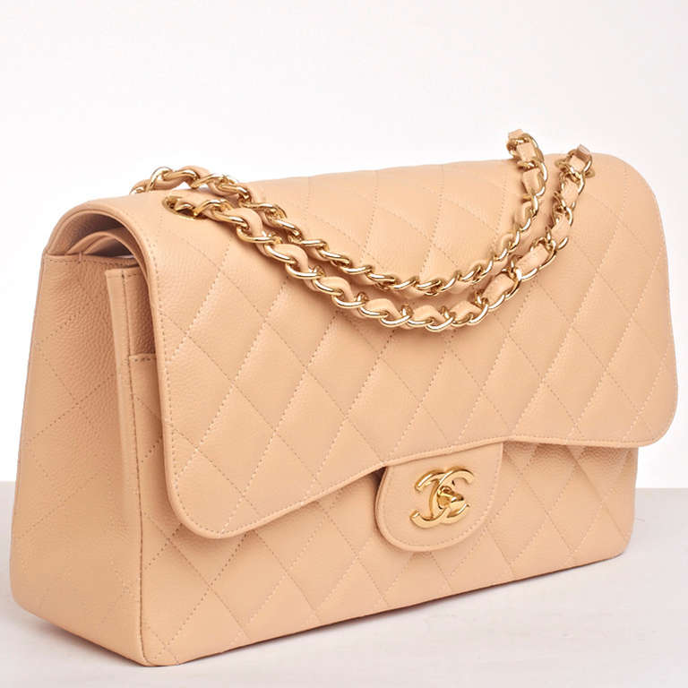 chanel 2.55 beige caviar